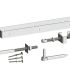 18" Adjustable hinge set galv