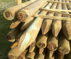 2.4m x 75mm machined UC4 Treated post