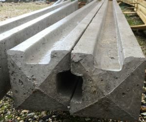 2440 Concrete Slotted Corner Post