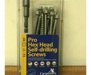 140mm Hex Head Screws (25 per box)