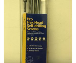190mm Hex Head Screws (10 per box)