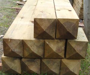 3.0m 150mm x 150mm gate post UC4 treated