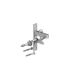 Self-locking gate catch Set galv