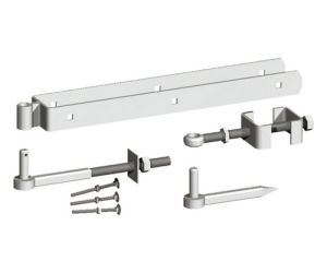 24" Adjustable hinge set galv